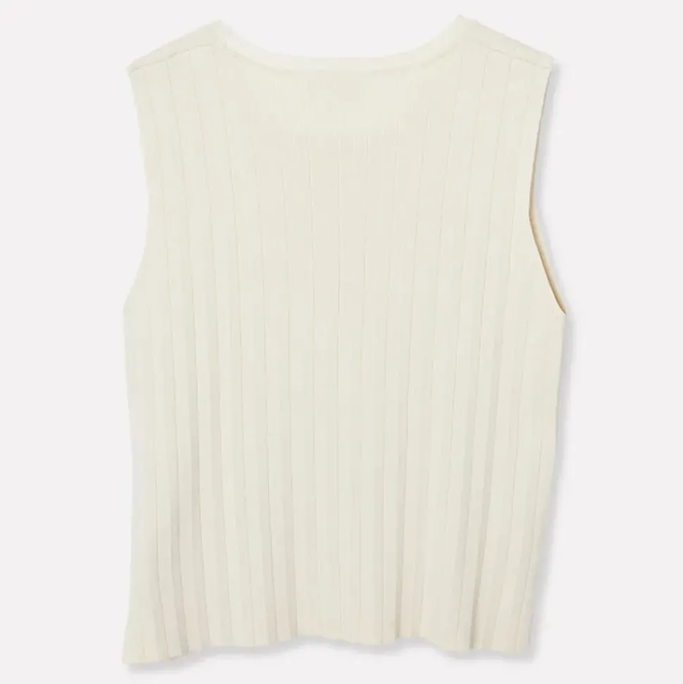 Finstickad Armlos Topp